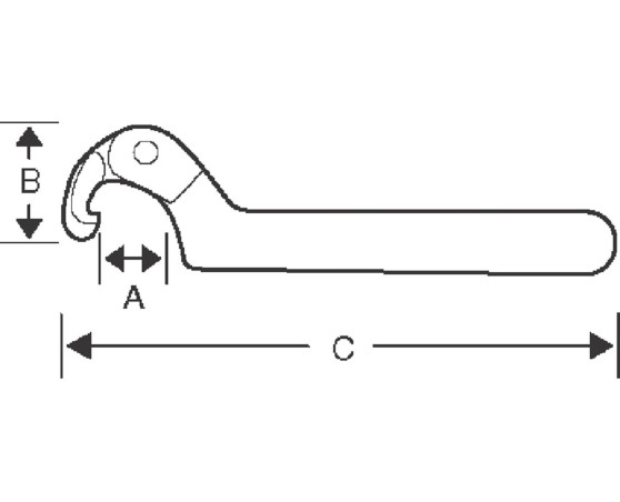 Llave De Gancho Bahco Articulada