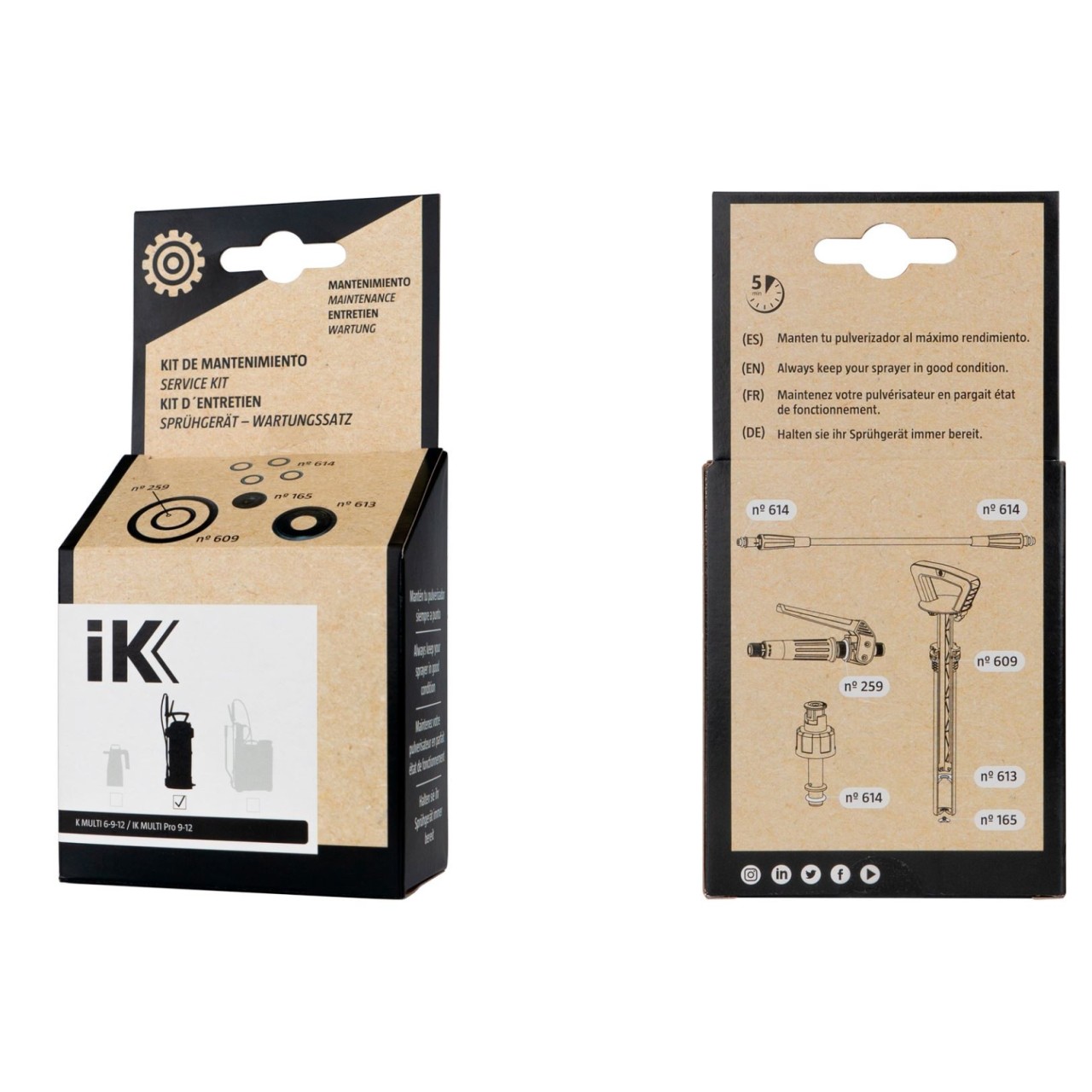 Kit mantenimiento IK MULTI 6/9/12