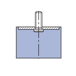 Silentblock cilindrico macho D