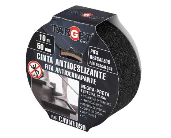 Cinta adhesiva antideslizante negra pies descalzos Target Cinta adhesiva antideslizante negra pies descalzos Target