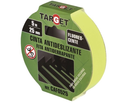 Cinta adhesiva antideslizante fluorescente