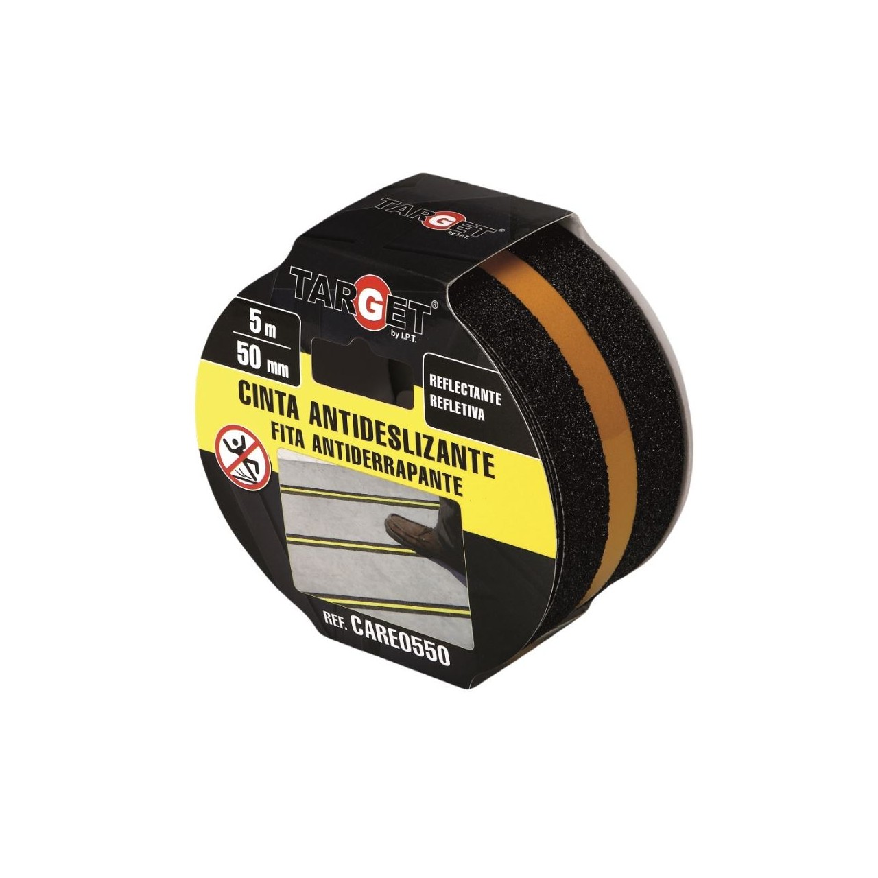 Cinta adhesiva antideslizante banda reflectante