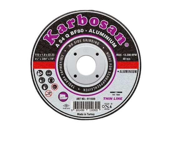 Disco de corte Karbosan aluminio