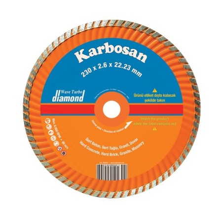 Disco de corte Karbosan diamante tubo ventilado