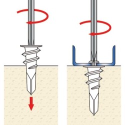 Taco autoperforante para pladur