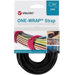 Velcro cinta one-wrap fibra optica negra