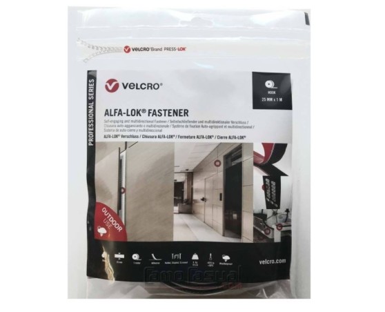 Velcro negro Alfa Lock