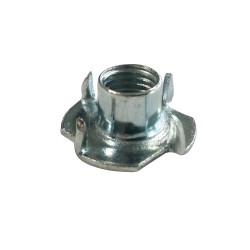 Tuerca cincada de enclavamiento en madera