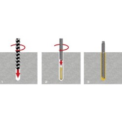 Esparrago para anclaje químico acero inoxidable A4