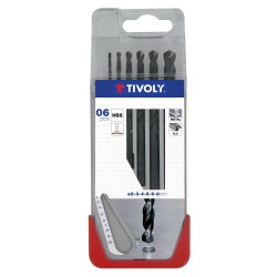 Juego de brocas HSS 6 piezas Tivoly