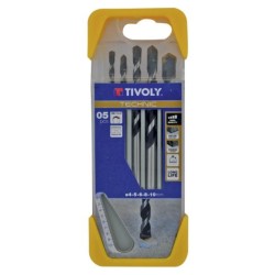 Juego de brocas hormigón Broca DIN-8035 5pcs Tivoly