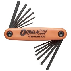 Navaja GorillaGrip 12 llaves allen pulgadas/métrica Bondhus ProGuard