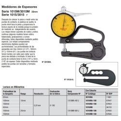 Medidor de espesor Starrett 3015MA