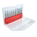 Estuche fresas Karnasch precisión mango Ø3mm 10pcs