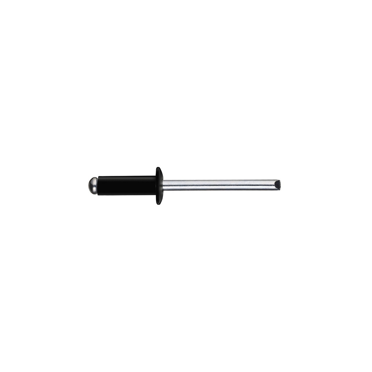 Remache tubular DIN-7337 estándar aluminio negro (Caja)