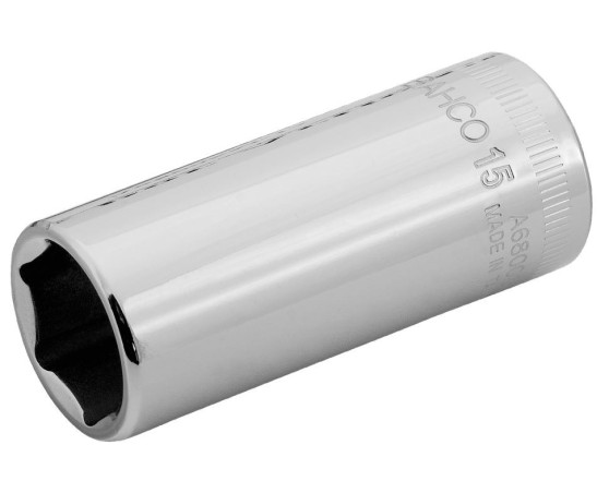 Llave de vaso 1/4" Bahco hexagonal serie larga