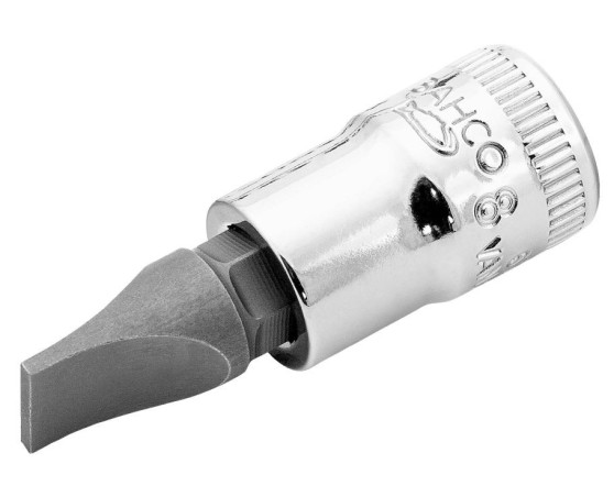 Llave de vaso 1/4" Bahco punta plana