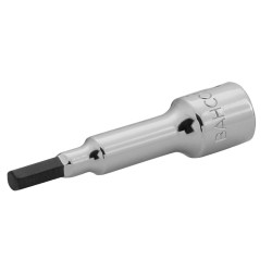 Llave de vaso 1/4" Bahco punta hexagonal serie larga