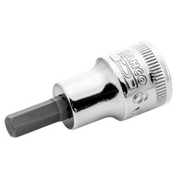 Llave de vaso 1/4" Bahco punta hexagonal