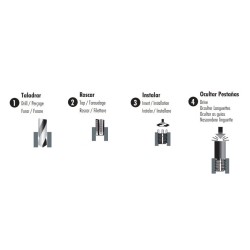 Set insertos autoblocantes Loksert UNC inoxidable Set insertos autoblocantes Loksert UNC inoxidable