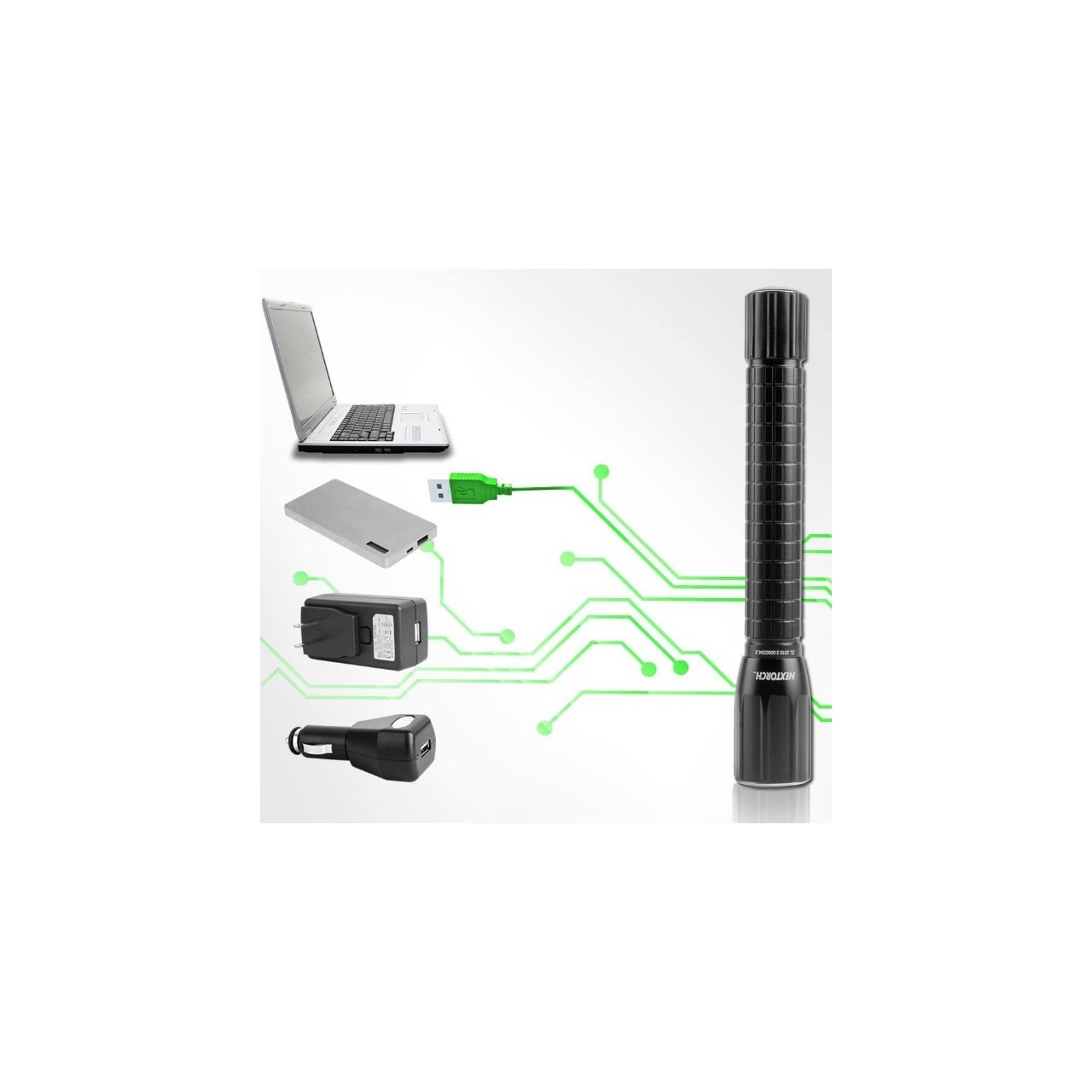 Linterna recargable Nextorch myTorch RC 2AA