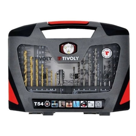 Juego de brocas + puntas 54 pcs Tivoly