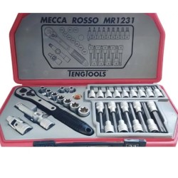 Juego de llaves de vaso TORX 1/2" 31 pcs Tengtools MR1231