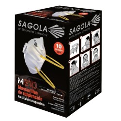 Mascarilla de papel válvula Sagola M210 FFP2 NR