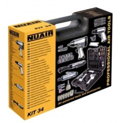Kit herramientas neumáticas Nuair 34 piezas
