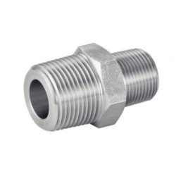 Racor reducción macho-macho acero inoxidable