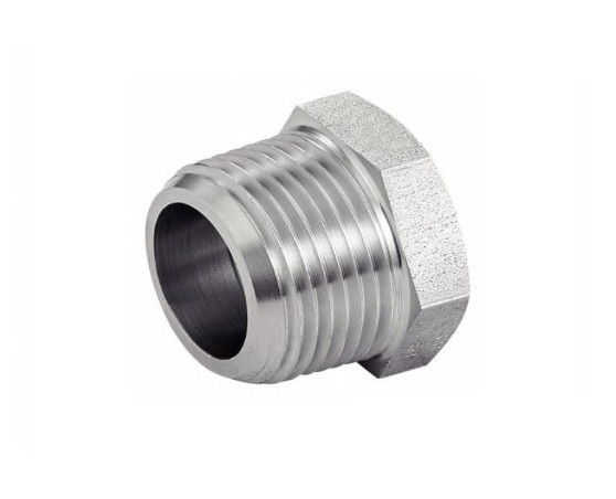 Racor reducción exterior macho-hembra acero cincado