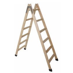 Escalera tijera doble acceso madera Scal TM-DA