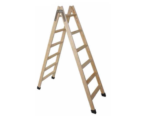 Escalera tijera doble acceso madera Scal TM-DA