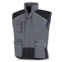 Chaleco Marca serie PRO multibolsillos gris oscuro-negro