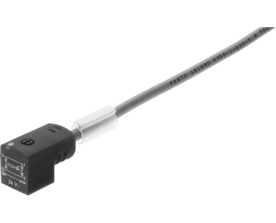 Conector zócalo con cable KME-1-24-2.5-LED Festo