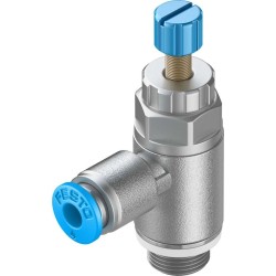 Válvula de estrangulación y antirretorno GRLA-1/8-QS-4-RS-D