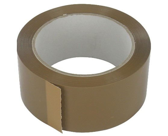 Cinta adhesiva PVC 48x66mm marrón