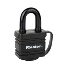 Candado MasterLock termosellado negro