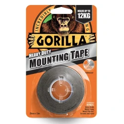 Cinta adhesiva doble cara negra Gorilla Heavy Duty