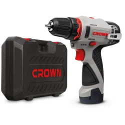 Taladro atornillador batería Crown 12V/2Ah