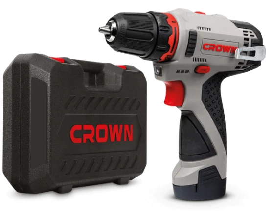 Taladro atornillador batería Crown 12V/2Ah