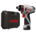 Taladro atornillador hexagonal batería Crown 12V/2Ah
