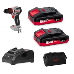 Set Taladro percutor Crown 20V 50-75Nm 8Ah