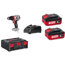 Set Taladro percutor Crown 20V 50/100Nm 5Ah