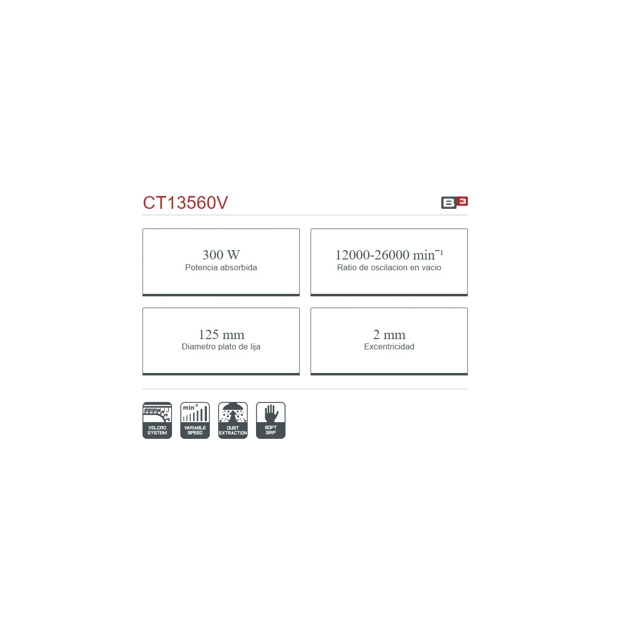 Lijadora rotorbital eléctrica Crown 300W