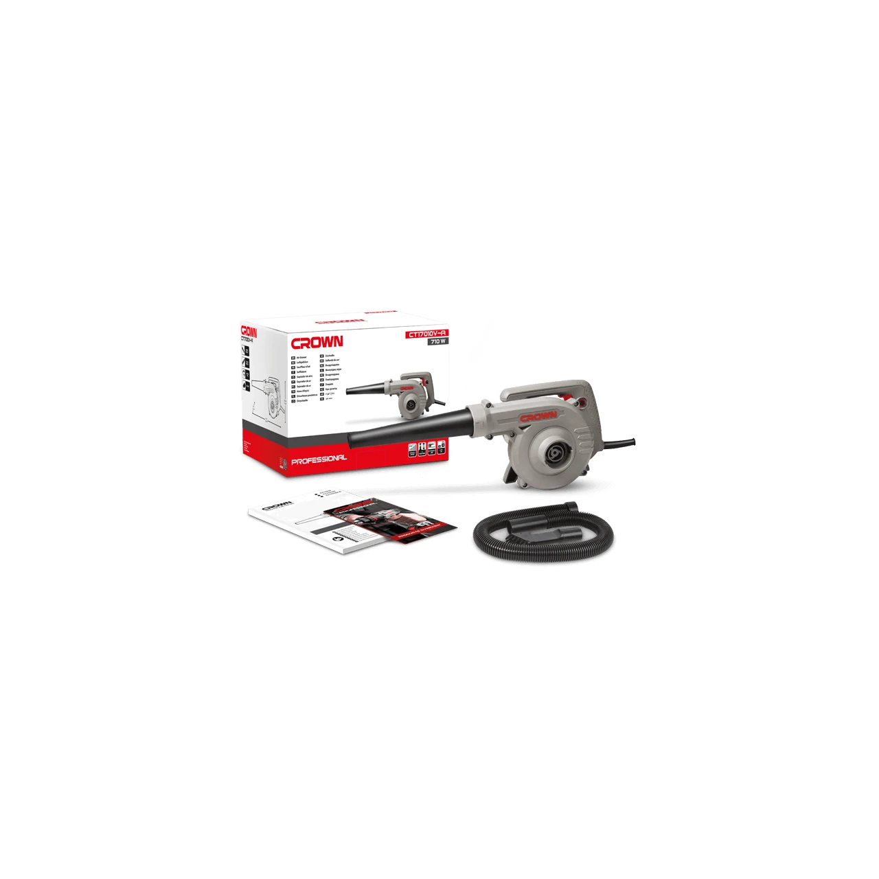 Soplador de taller Crown 710W Soplador de taller Crown 710W
