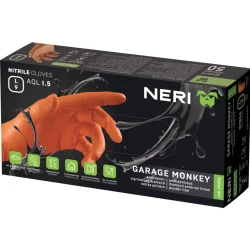 Guantes desechables nitrilo Garaje Monkey naranja Guantes desechables nitrilo Garaje Monkey naranja