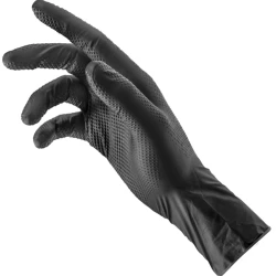 Guantes desechables nitrilo Garaje Monkey negro