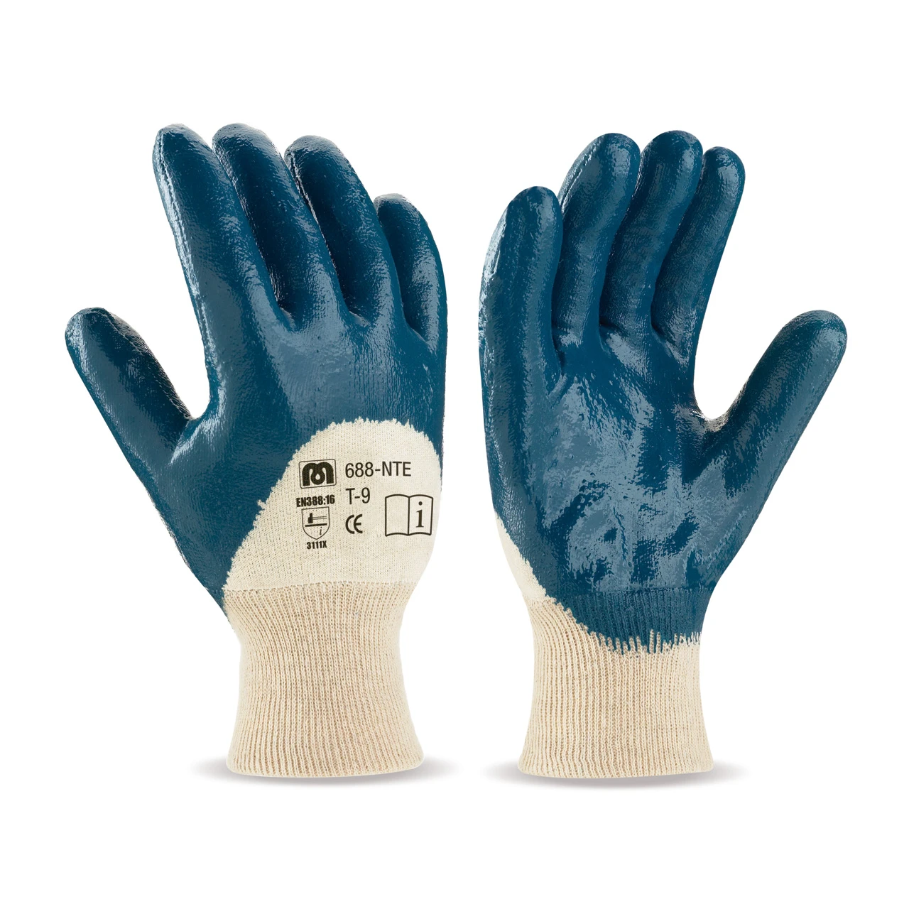 Guantes Nitrilo con algodón Marca 688