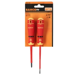 Pack destornilladores aislados 2pcs PL/PH Bahco Fit